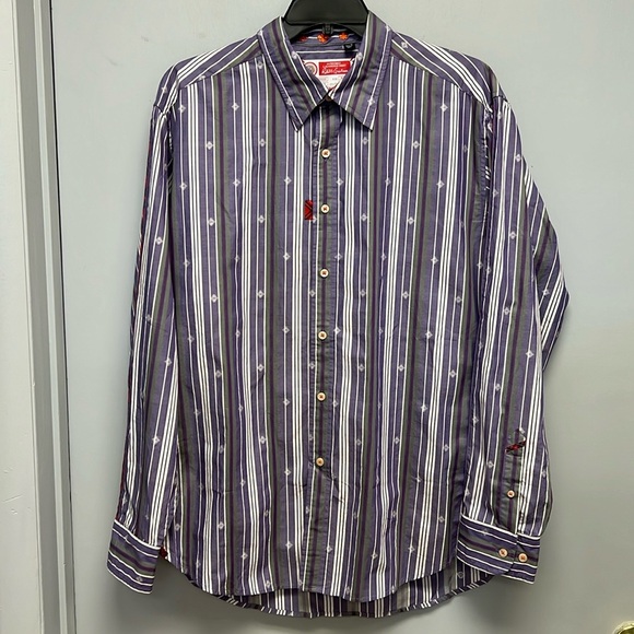 The Freshly Laundered Shirt by Robert Graham Long Sleeve Button Down Shirt XL - Picture 10 of 11